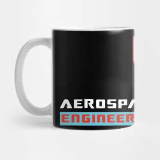 Aerospace engineering text and logo aircraft engineer design Mug